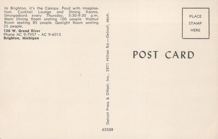 The Canopy - Postcard Photo